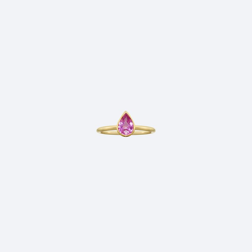 Anel Mobile Safira Rosa