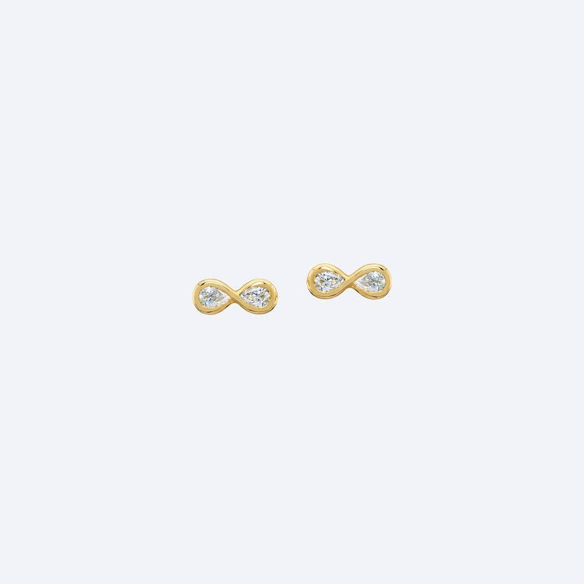 Brincos Infinito Ouro Amarelo