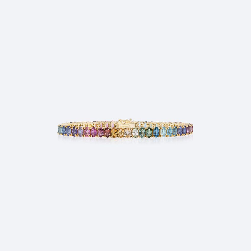 Pulseira Riviera Oval Rainbow