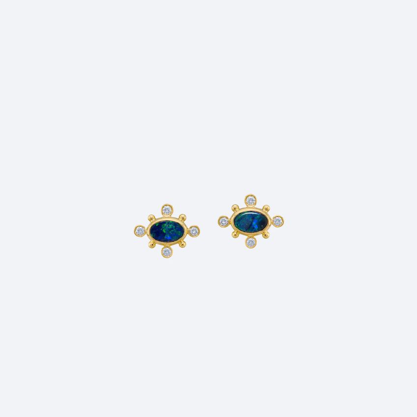 Brincos Dots Opala