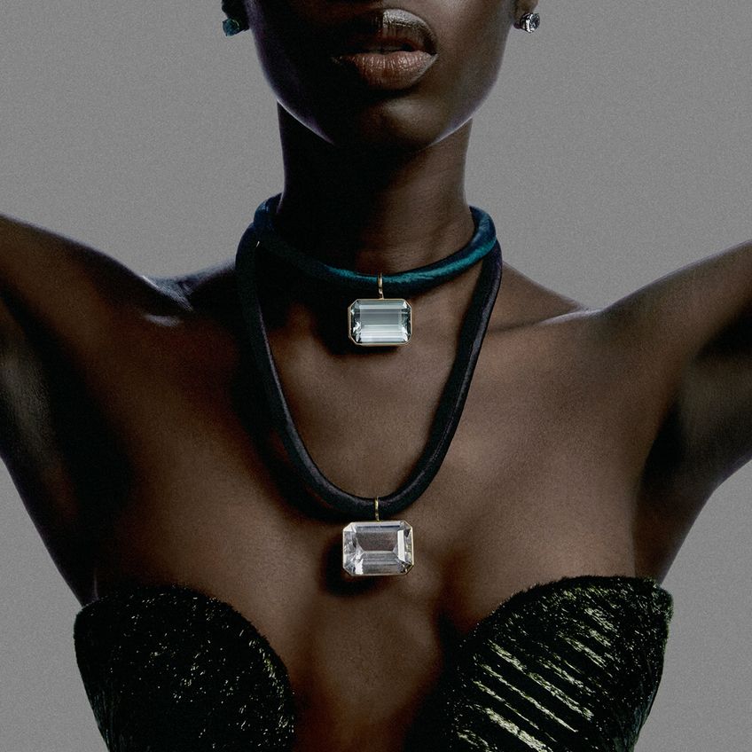 Colar Yvonne Prasiolita