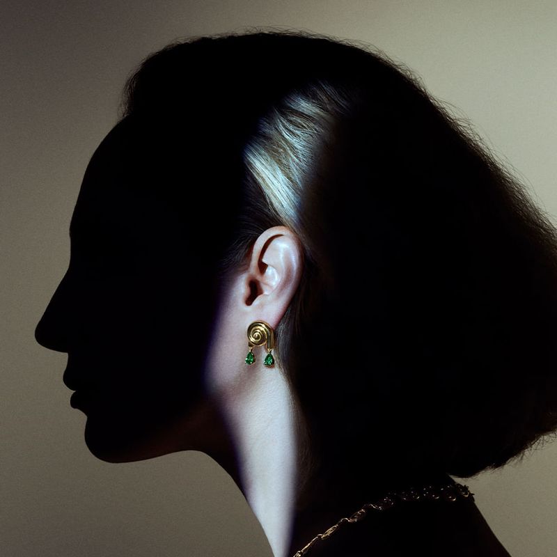 Brincos Spiralis Esmeralda-1761594220346