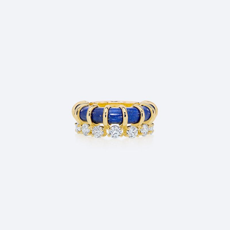 Anel Theodora Lápis Lazuli e Diamantes-1792524717022
