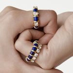 Anel Theodora Lápis Lazuli e Diamantes-1792524746035